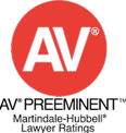 AV Preeminent Martindale-Hubbell lawyer ratings badge