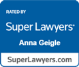 Super Lawyers Anna Geigle badge